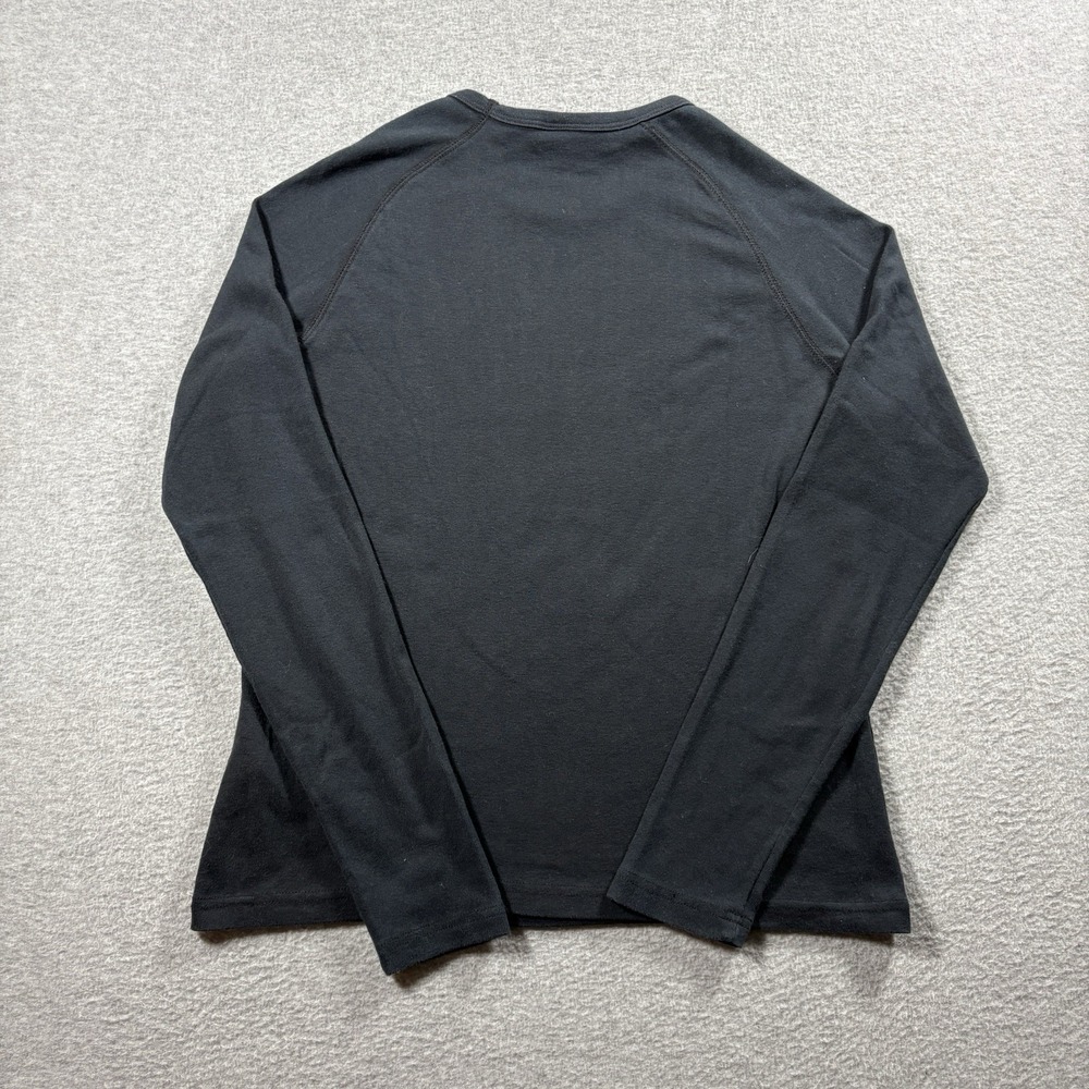 VTG 2007 Carhartt Center Logo Long Sleeve Shirt Womens L Faded Black Y2K Work - Picture 4 of 7